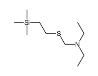 N-ethyl-N-(2-trimethylsilylethylsulfanylmethyl)ethanamine结构式
