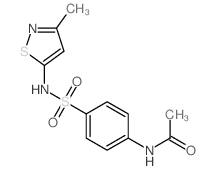 N-[4-[(3-methylthiazol-5-yl)sulfamoyl]phenyl]acetamide structure