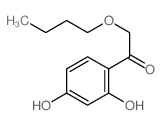 2-butoxy-1-(2,4-dihydroxyphenyl)ethanone structure