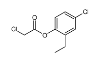 Chloroacetic acid 4-chloro-2-ethylphenyl ester structure
