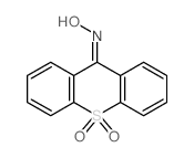 9H-Thioxanthen-9-one,oxime, 10,10-dioxide Structure