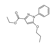 ethyl 1-phenyl-5-propoxypyrazole-3-carboxylate结构式