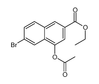 Ethyl 4-acetoxy-6-bromo-2-naphthoate Structure