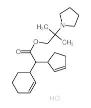 (2-methyl-2-pyrrolidin-1-yl-propyl) 2-(1-cyclohex-2-enyl)-2-(1-cyclopent-2-enyl)acetate picture