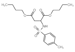 dibutyl 2-[(4-methylphenyl)sulfonylamino]butanedioate Structure