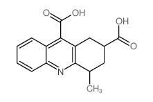 4-methyl-1,2,3,4-tetrahydroacridine-2,9-dicarboxylic acid Structure