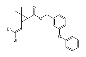 3-Phenoxybenzyl (1S,3S)-3-(2,2-dibromovinyl)-2,2-dimethylcyclopro panecarboxylate Structure