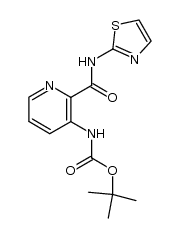 3-tertbutoxycarbonylaminopyridine-2-carboxylic acid thiazole-2-ylamide结构式