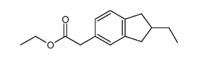 ethyl 2-(2-ethyl-2,3-dihydro-1H-inden-5-yl)acetate Structure