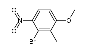 2-bromo-4-methoxy-3-methyl-1-nitrobenzene结构式