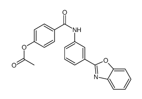 [4-[[3-(1,3-benzoxazol-2-yl)phenyl]carbamoyl]phenyl] acetate Structure