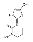 1-amino-3-(5-methoxy-1,3,4-thiadiazol-2-yl)-1-propylurea结构式