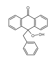 10-benzyl-10-hydroperoxy-anthrone Structure