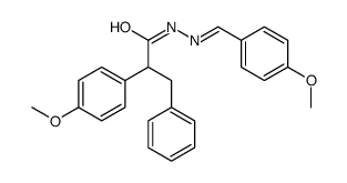 2-(4-methoxyphenyl)-N-[(E)-(4-methoxyphenyl)methylideneamino]-3-phenylpropanamide结构式