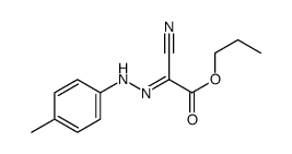 propyl (2E)-2-cyano-2-[(4-methylphenyl)hydrazinylidene]acetate Structure