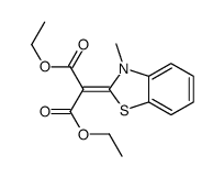 diethyl 2-(3-methyl-1,3-benzothiazol-2-ylidene)propanedioate结构式