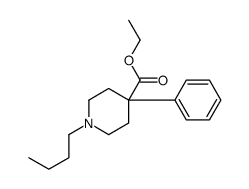 ethyl 1-butyl-4-phenylpiperidine-4-carboxylate结构式