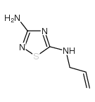 N5-2-丙烯-1-基-1,2,4-噻二唑-3,5-二胺结构式