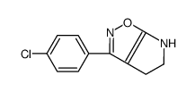 4H-Pyrrolo[3,2-d]isoxazole,3-(4-chlorophenyl)-5,6-dihydro-(9CI)结构式