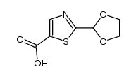 2-(1,3-dioxolan-2-yl)-1,3-thiazole-5-carboxylic acid结构式