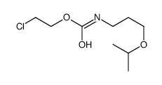 2-chloroethyl N-(3-propan-2-yloxypropyl)carbamate结构式