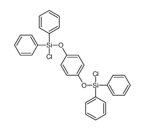 chloro-[4-[chloro(diphenyl)silyl]oxyphenoxy]-diphenylsilane Structure