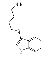 4-(1H-indol-3-ylsulfanyl)butan-1-amine结构式