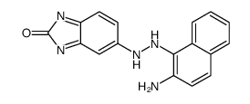 5-[2-(2-aminonaphthalen-1-yl)hydrazinyl]benzimidazol-2-one Structure