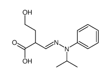 4-hydroxy-2-[[phenyl(propan-2-yl)hydrazinylidene]methyl]butanoic acid结构式