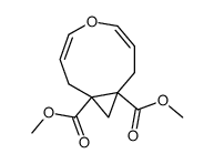 (3Z,6Z)-5-Oxa-bicyclo[7.1.0]deca-3,6-diene-1,9-dicarboxylic acid dimethyl ester Structure