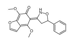 4,7-dimethoxy-5-(5-phenyl-1,2-oxazolidin-3-ylidene)-1-benzofuran-6-one Structure