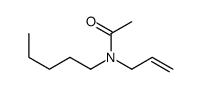 N-pentyl-N-prop-2-enylacetamide Structure