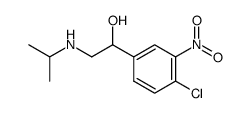 α-<4-Chlor-3-nitrophenyl>-β-aminoaethanol结构式