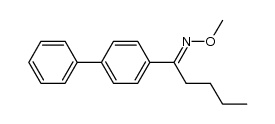 1-(4-Biphenylyl)-1-pentanon-O-methyloxim结构式