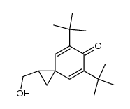 5,7-di-tert-butyl-1-(hydroxymethyl)spiro[2.5]octa-4,7-dien-6-one结构式