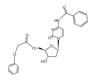 N4-benzoyl-O5'-phenoxyacetyl-2'deoxy-cytidine结构式