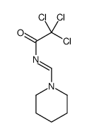 2,2,2-trichloro-N-(piperidin-1-ylmethylidene)acetamide Structure