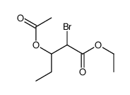 ethyl 3-acetyloxy-2-bromopentanoate结构式