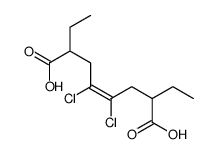 4,5-dichloro-2,7-diethyloct-4-enedioic acid结构式