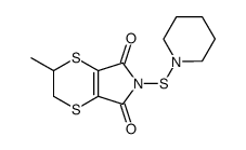 2-methyl-6-piperidin-1-ylsulfanyl-2,3-dihydro-[1,4]dithiino[2,3-c]pyrrole-5,7-dione Structure