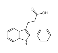 1H-Indole-3-propanoicacid, 2-phenyl- structure