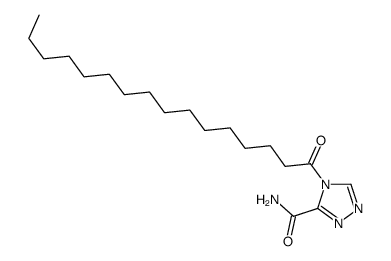 4-hexadecanoyl-1,2,4-triazole-3-carboxamide结构式