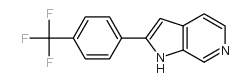 2-(4-三氟甲基苯基)-1H-吡咯并[2,3-c]吡啶结构式