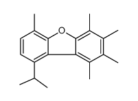 1,2,3,4,6-pentamethyl-9-propan-2-yldibenzofuran Structure