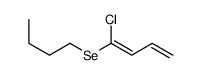 1-butylselanyl-1-chlorobuta-1,3-diene结构式
