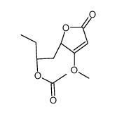 [(2S)-1-(3-methoxy-5-oxo-2H-furan-2-yl)butan-2-yl] acetate结构式