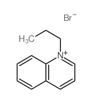 Quinolinium, 1-propyl-,bromide (1:1) Structure
