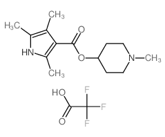 (1-methyl-4-piperidyl) 2,4,5-trimethyl-1H-pyrrole-3-carboxylate; 2,2,2-trifluoroacetic acid Structure