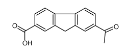 7-acetyl-9H-fluorene-2-carboxylic acid结构式