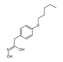 p-(Pentylthio)phenylacetohydroxamic acid结构式